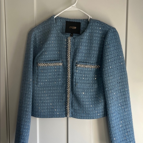 Maje Blue Jacket - Picture 4 of 7